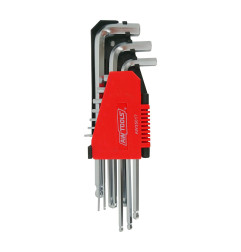 LONG BALL-END HEX ALLEN KEY SET 10pcs /2.0-12.0mm/ BLACK LINE