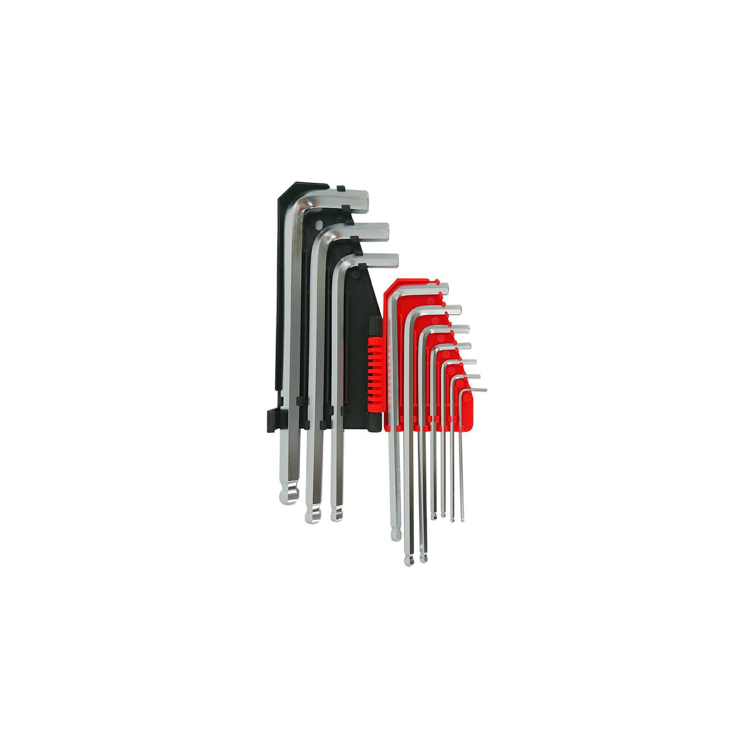 LONG BALL-END HEX ALLEN KEY SET 10pcs /2-12mm/ BLACK LINE