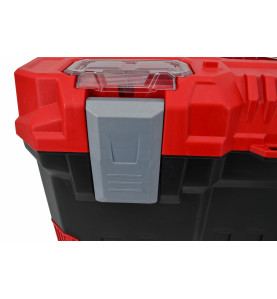 PRO TOOLBOX w/ ALU HANDLE/ REMOVABLE TRAY & LID ORGANISERS 22" 55.4x28.6x27.6cm 