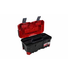 PRO TOOLBOX w/ ALU HANDLE/ REMOVABLE TRAY & LID ORGANISERS 22" 55.4x28.6x27.6cm 