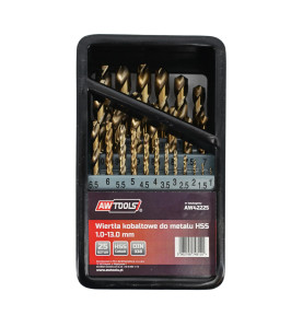 HSS-Co TWIST DRILL BIT SET 25pcs/1-13mm/