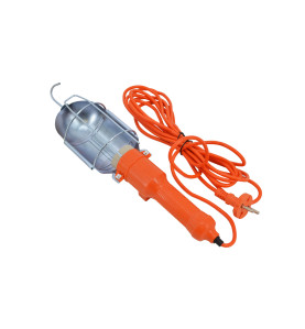 LAMPA WARSZTATOWA POMARAŃCZOWA 220V 5m GUMA