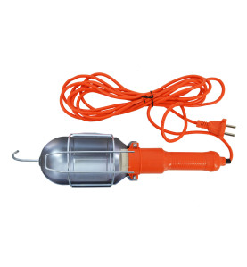LAMPA WARSZTATOWA POMARAŃCZOWA 220V 5m GUMA