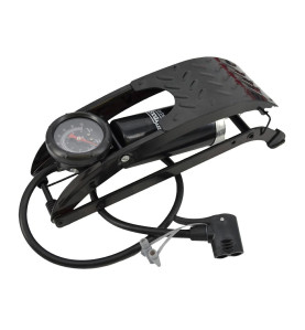 1-CYLINDER FOOT PUMP w/ PRESSURE GAUGE