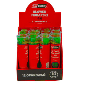 CONSTRUCTION PENCIL 4H w/ SHARPENER 10pcs GREEN