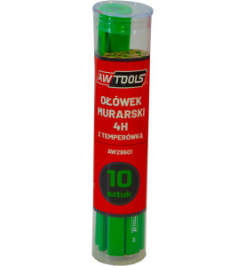 CONSTRUCTION PENCIL 4H w/ SHARPENER 10pcs GREEN