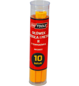 CONSTRUCTION PENCIL R w/ SHARPENER 10pcs YELLOW
