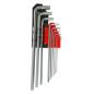 LONG HEX ALLEN KEY SET 9pcs /1.5-10mm/ BLACK LINE