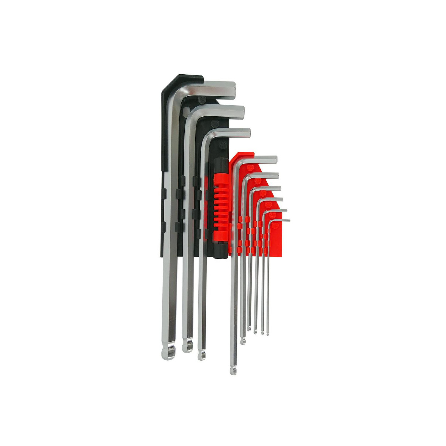 BALL-END HEX ALLEN KEY SET 9pcs /1.5-10mm/ BLACK LINE