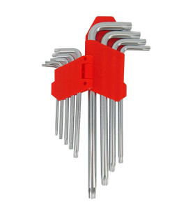 LONG TORX ALLEN KEY SET 9pcs /T10-T50/ BLACK LINE