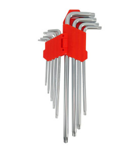 EXTRA LONG TORX ALLEN KEY SET 9pcs /T10-T50/ BLACK LINE