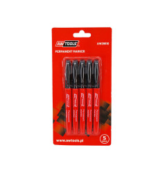 PERMANENT MARKER SET 5pcs/ BLACK