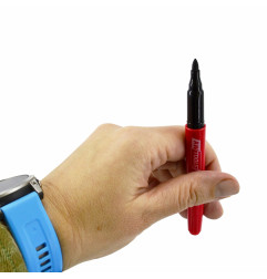 PERMANENT MARKER SET 5pcs/ BLACK