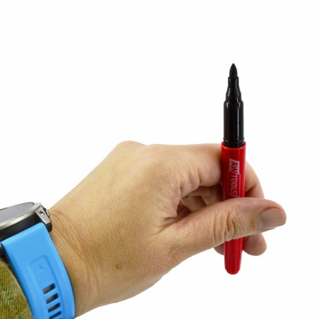 CONSTRUCTION PERMANENT MARKER SET 5pcs/ BLACK