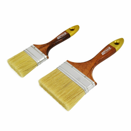 PRO FLAT BRUSH 87mm/ VARNISHED HANDLE
