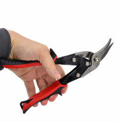 SHEET METAL LEFT CUT AVIATION SNIPS 245mm/ TPR HANDLE
