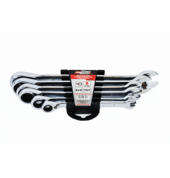 REVERSIBLE COMBINATION RATCHET SPANNER SET 6pcs 8-19mm