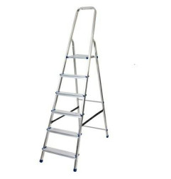 DRABINA ALUMINIOWA 150kg 6 STOPNI WOLNOSTOJĄCA