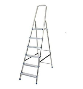 DRABINA ALUMINIOWA 150kg 6 STOPNI WOLNOSTOJĄCA