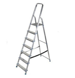 DRABINA ALUMINIOWA 150kg 7 STOPNI WOLNOSTOJĄCA