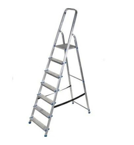 DRABINA ALUMINIOWA 150kg 7 STOPNI WOLNOSTOJĄCA