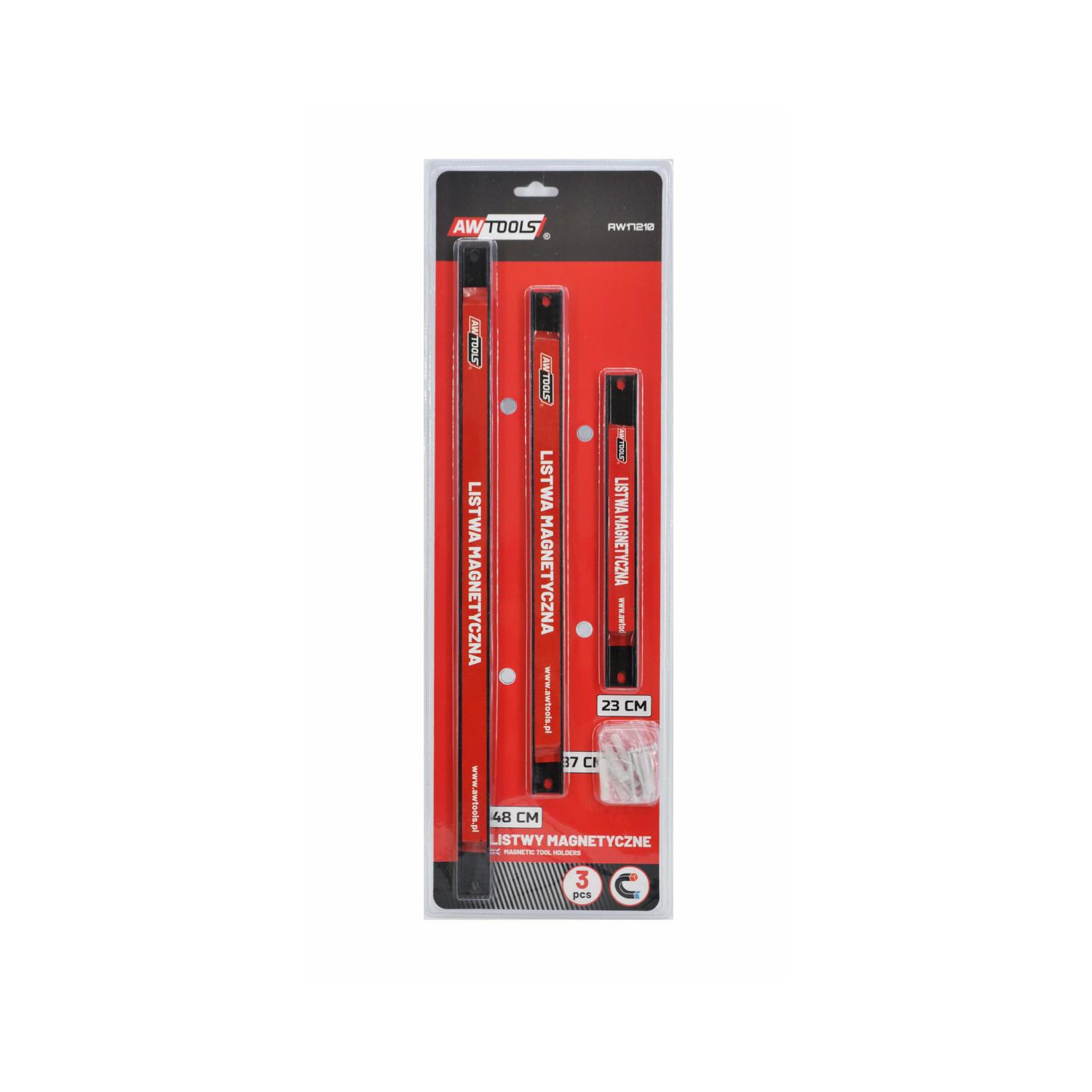MAGNETIC TOOL RACK 3pcs 48cm/ 37cm/ 23cm