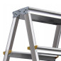 ALUMINIUM DOUBLE-SIDED STEP STOOL LADDER 2x5 150kg