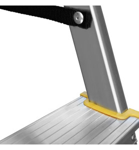 ALUMINIUM DOUBLE-SIDED STEP STOOL LADDER 2x5 150kg