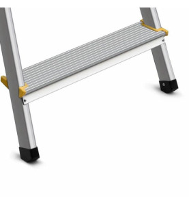 ALUMINIUM DOUBLE-SIDED STEP STOOL LADDER 2x5 150kg