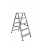 ALUMINIUM DOUBLE-SIDED STEP STOOL LADDER 2x5 150kg