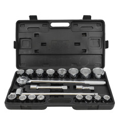 3/4" SOCKET & RATCHET WRENCH SET 19-50mm 21pcs