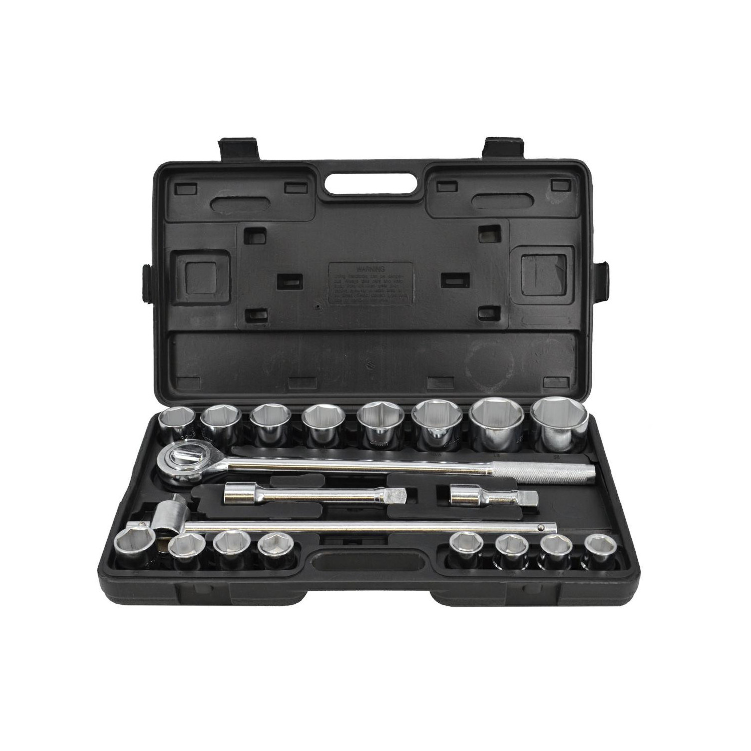 ZESTAW KLUCZY 21el. 3/4"/ PLASTIKOWA WALIZKA