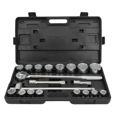 ZESTAW KLUCZY 21el. 3/4"/ PLASTIKOWA WALIZKA