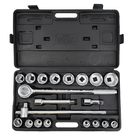 3/4" SOCKET & RATCHET WRENCH SET 19-50mm 21pcs