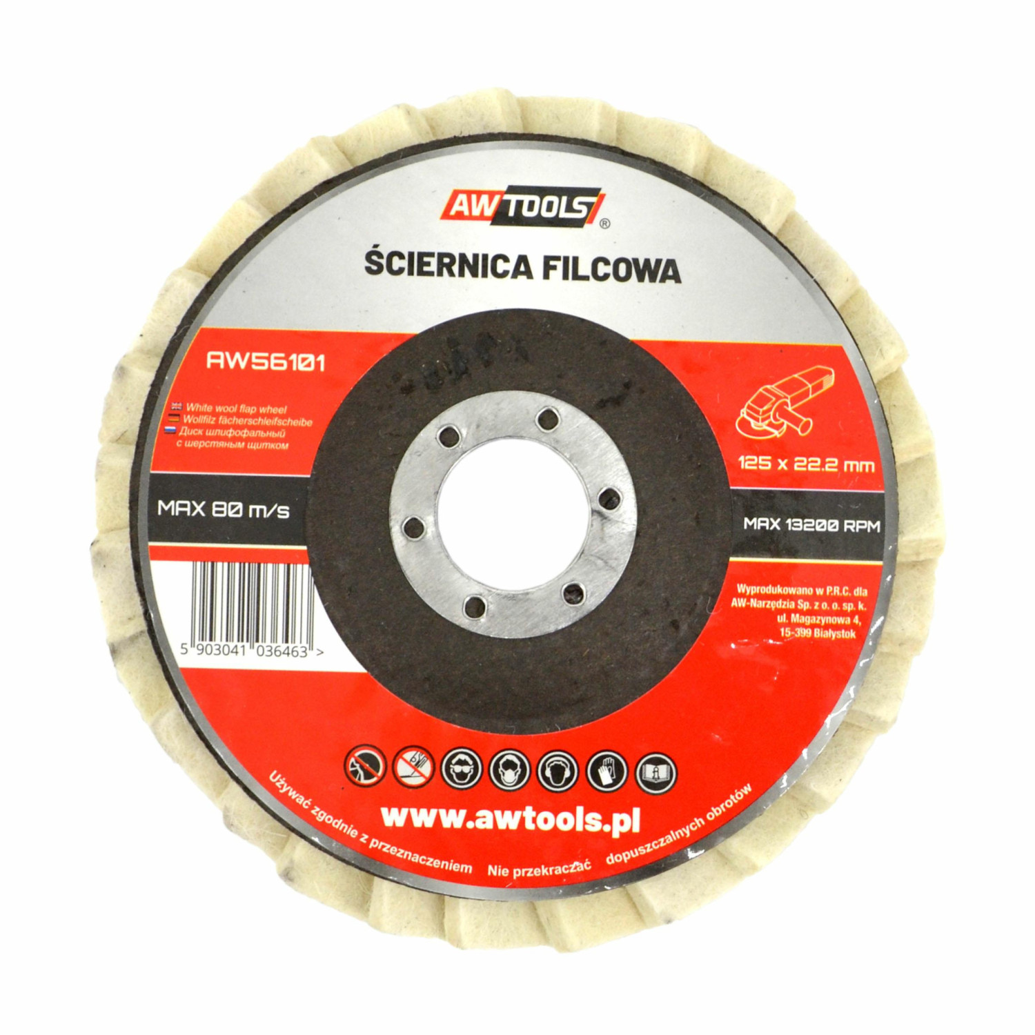 FELT POLISHING FLAP DISC 125mm