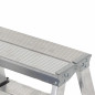 ALUMINIUM DOUBLE-SIDED STEP STOOL LADDER 2x8 125kg ALUMINIUM DOUBLE-SIDED STEP STOOL LADDER 2x8 125kg