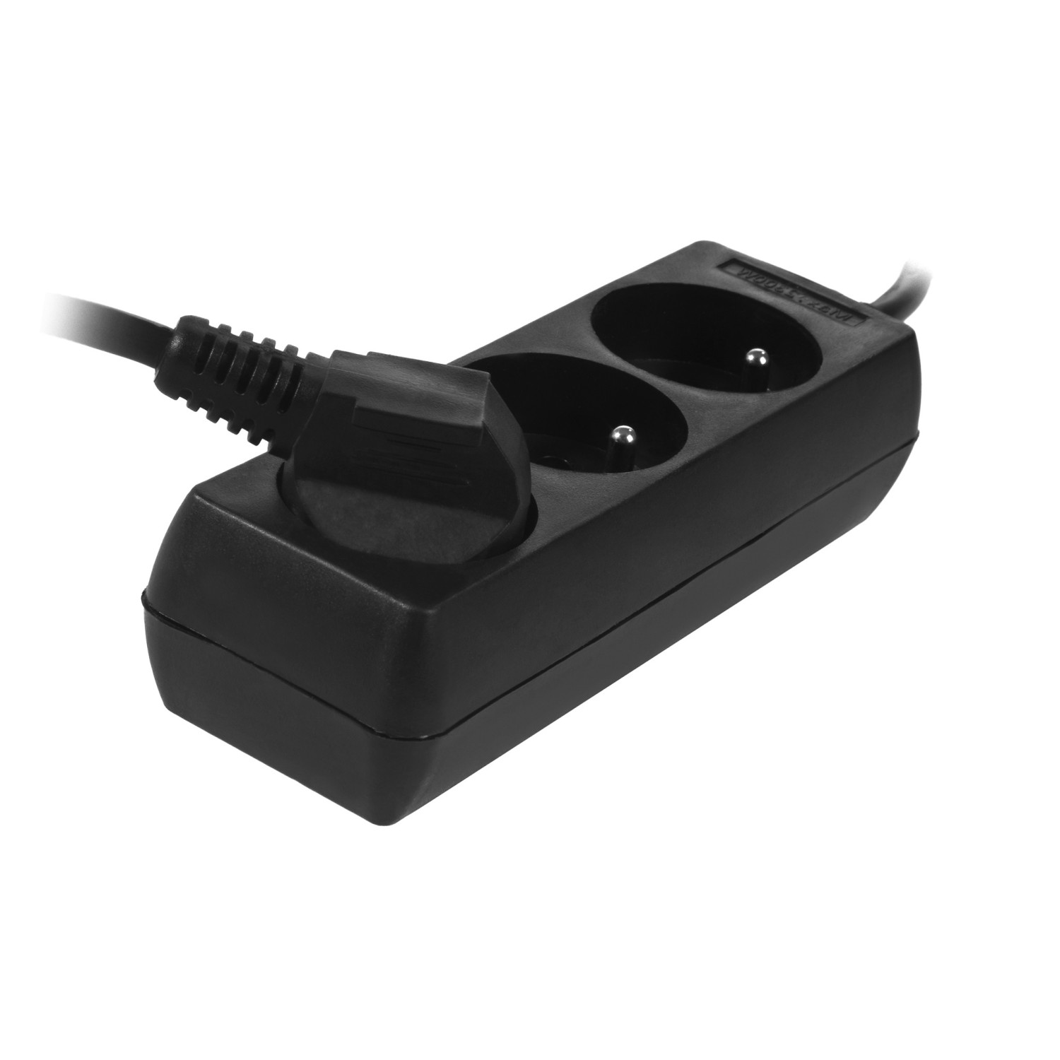 MULTI-SOCKET HOUSEHOLD EXTENSION 3-WAY*3,0m+E BLACK