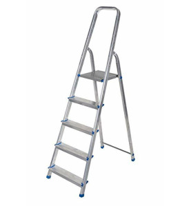 ALUMINIUM PLATFORM STEP LADDER 1x5 150kg