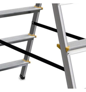 ALUMINIUM DOUBLE-SIDED STEP STOOL LADDER 2x8 150kg