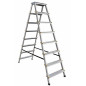 ALUMINIUM DOUBLE-SIDED STEP STOOL LADDER 2x8 150kg