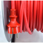 PRZEDŁUŻACZ BĘBEN METALOWY CZERWONY HEAVY DUTY 40m 3x1,5 mm 16A / 3680W / IP44