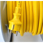 PRZEDŁUŻACZ BĘBEN METALOWY ŻÓŁTY HEAVY DUTY 40m 3x1,5 mm 16A / 3680W / IP44 NEOPREN