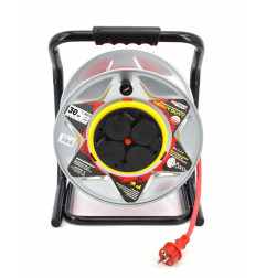 INDUSTRIAL CABLE REEL ON METAL DRUM 40m 3x2,5mm 