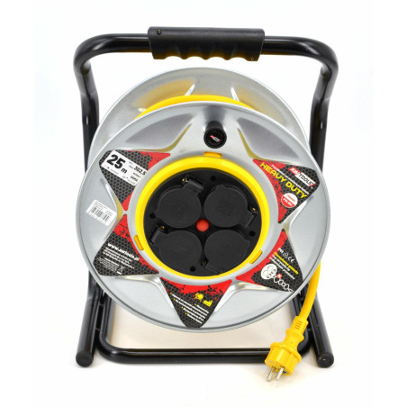 INDUSTRIAL CABLE REEL ON METAL DRUM 40m 3x2,5mm 