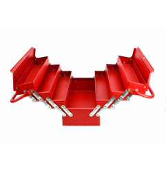 SKRZYNKA NARZĘDZIOWA METALOWA 7cz. 43x20x25cm