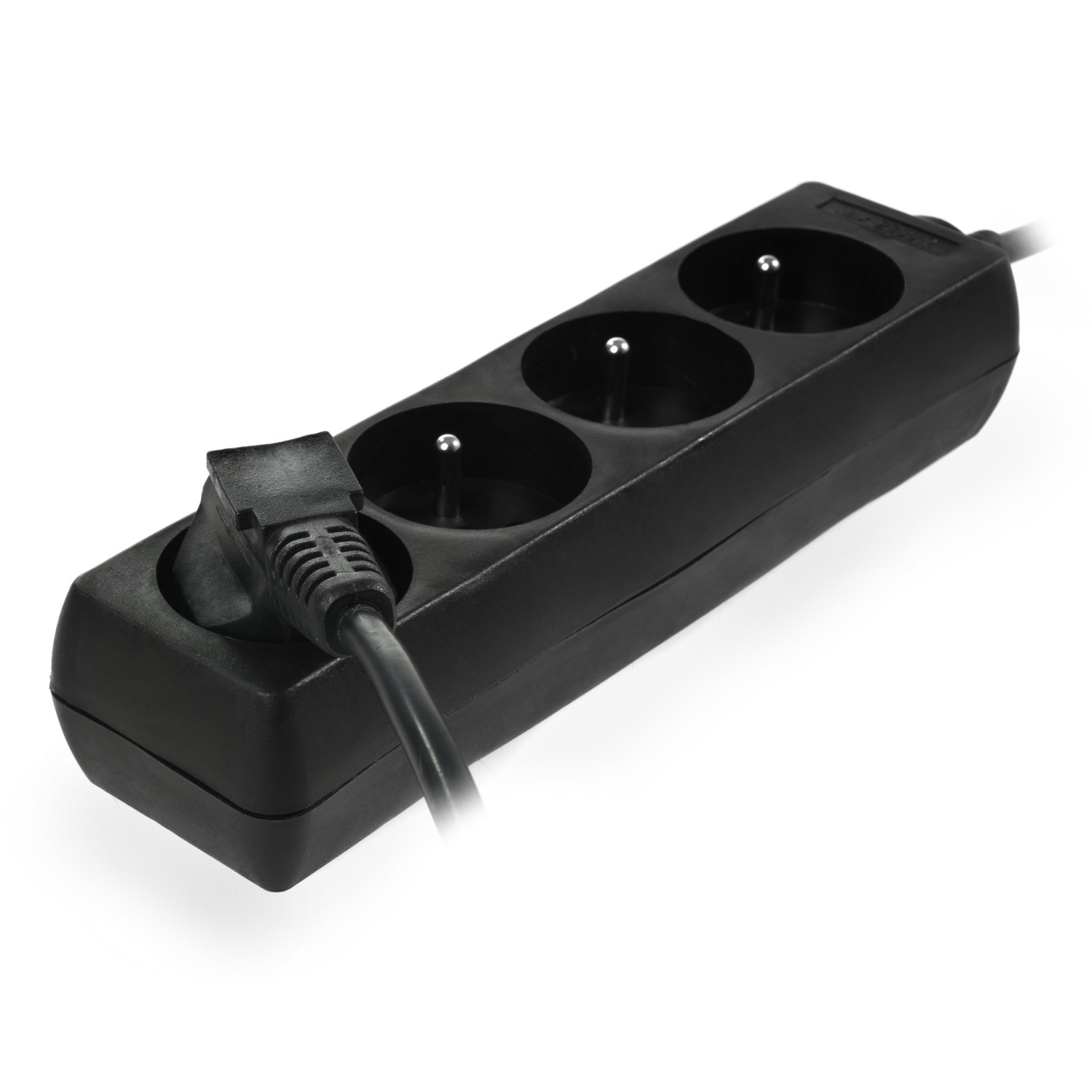 MULTI-SOCKET HOUSEHOLD EXTENSION 4-WAY*5,0m+E BLACK