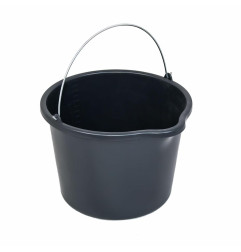 CONSTRUCTION BUCKET w/ POURING SPOUT 12L/ METAL HANDLE