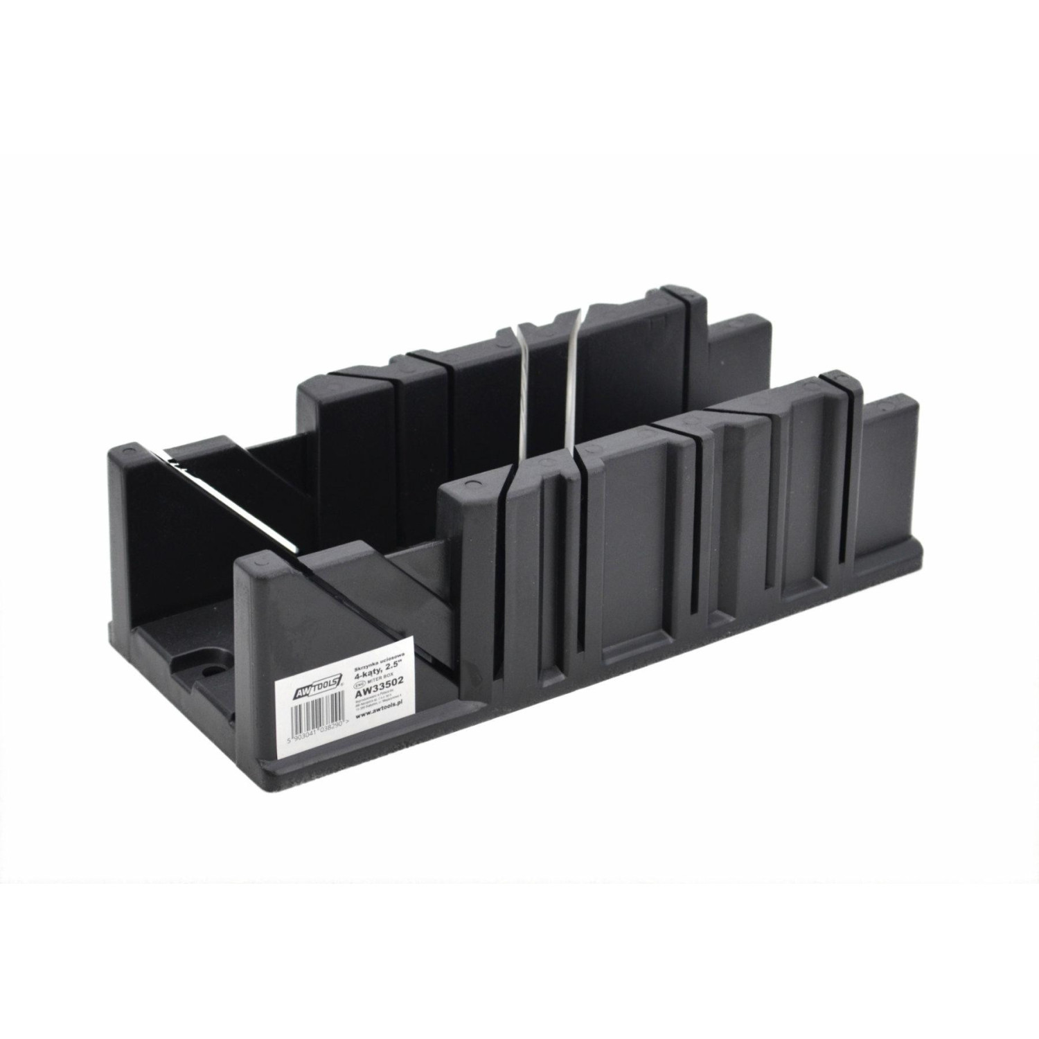PLASTIC MITRE BOX 2.5''/ 4-CUTTING ANGLES