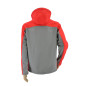 WORK SOFTSHELL JACKET T4 RED-GREY/ M