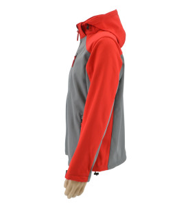 WORK SOFTSHELL JACKET T4 RED-GREY/ M